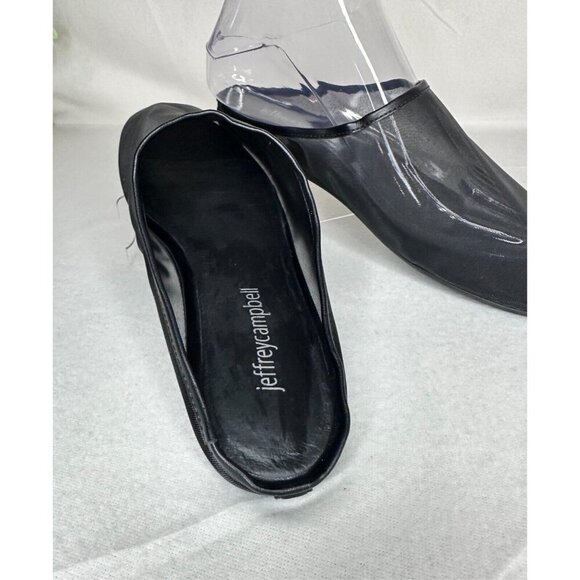 Jeffrey Campbell Nutcracker Black Flats Women's Size 7 Mesh Mules Ballet NWOT - Picture 7 of 10